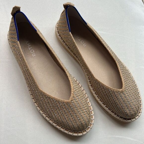 Rothy's Shoes - Rothy's The Espadrille Gold Stripe
